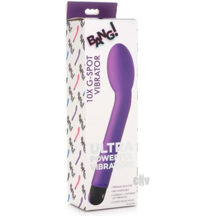 Bang 10x Gspot Vibrator Purple - Image 1