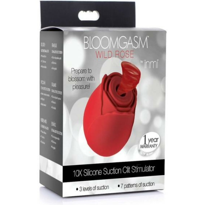 Bloomgasm Wild Rose 10x Silicone Clit Stimulator - Image 1