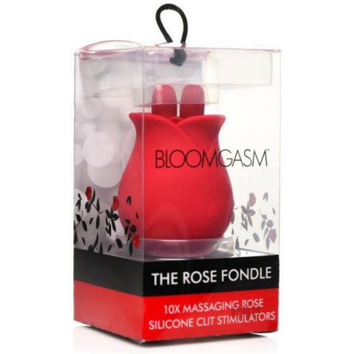 10x Fondle Massaging Rose Silicone Clit Stimulators - Image 1