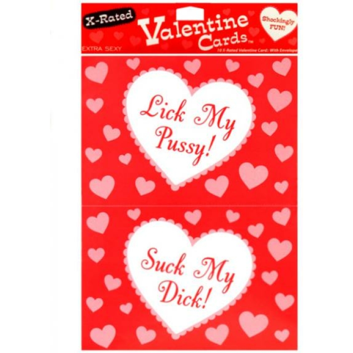 10 X-Rated Valentine Cards with Envelopes - Image 1