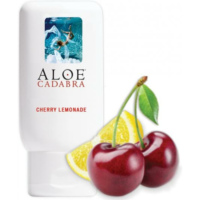 Aloe Cadabra Organic Lubricant - 2.5 Oz Bottle Cherry Lemonade - Image 1