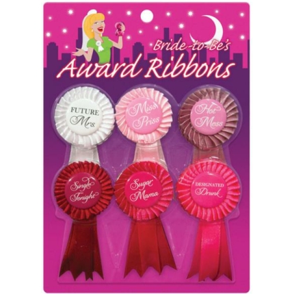 Bride To Be Award Ribbons 6 Pack