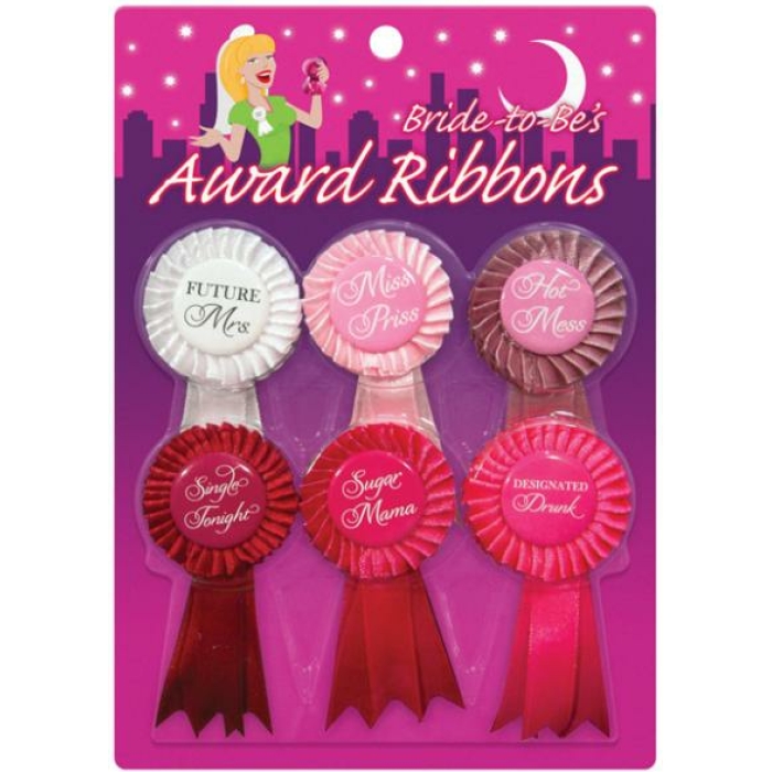 Bride To Be Award Ribbons 6 Pack - Image 1