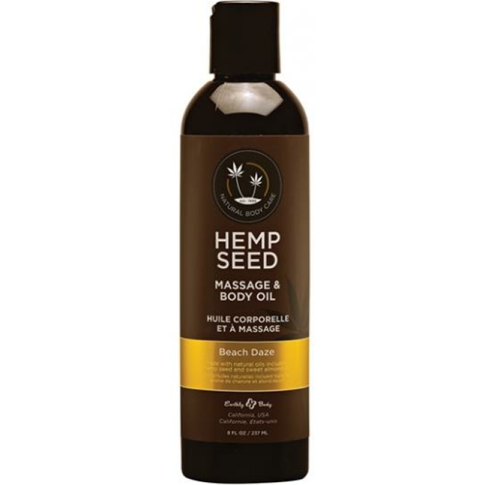 Earthly Body Massage & Body Oil - 8 Oz Beach Daze - Image 1