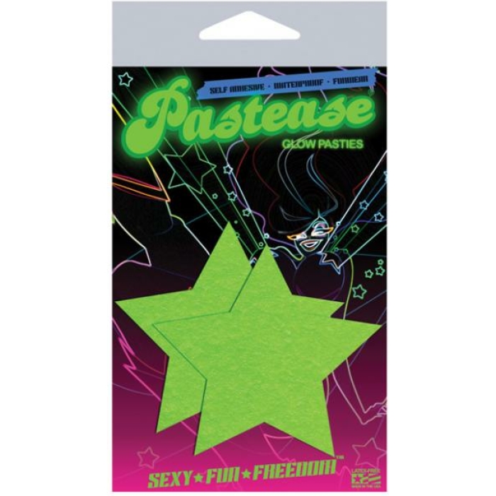 Glow In The Dark Stars Pasties O/S - Image 2