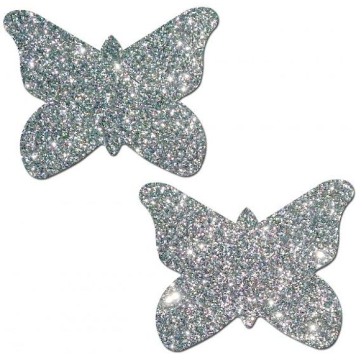 Pastease Silver Glitter Butterfly O/S - Image 1