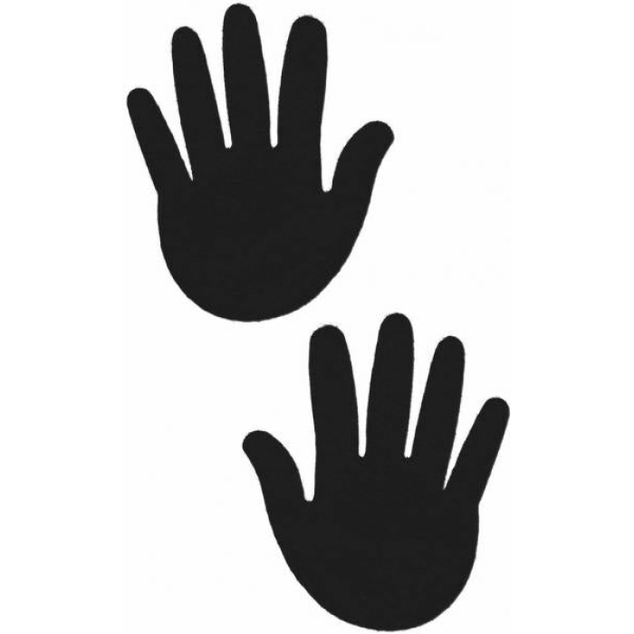 Hands Black Pasties O/S - Image 1