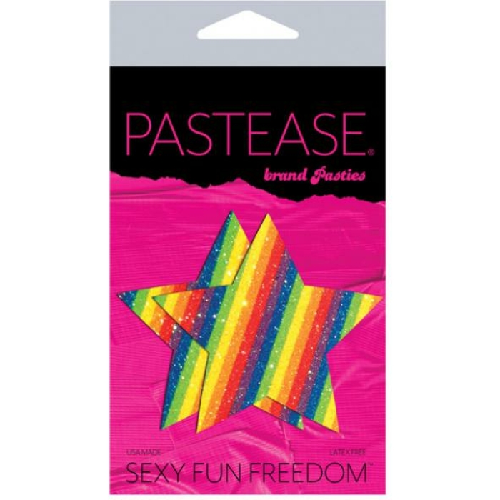 Pastease Rockstar Glittering Double Rainbow Star - Image 2