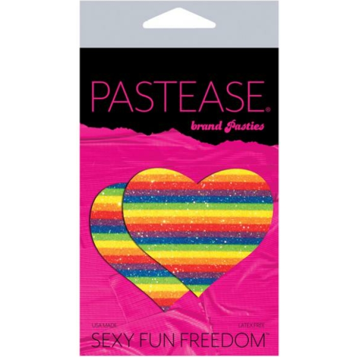 Pastease Glitter Rainbow Heart Pasties - Image 2