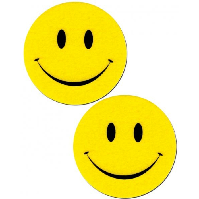 Smiley Face Yellow Pasties O/S - Image 1