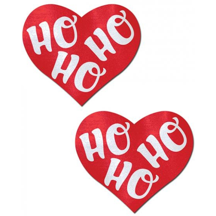Ho Ho Ho Hearts Red & White O/S - Image 1