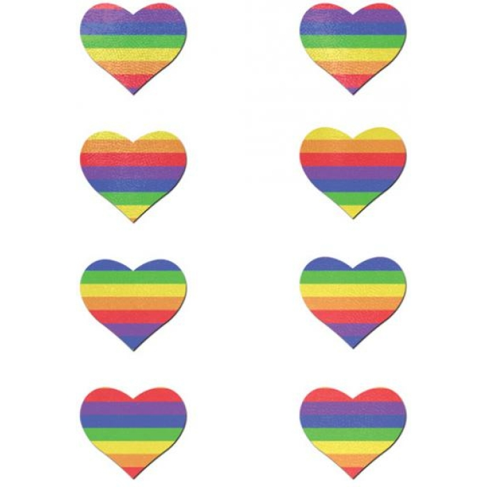 Pastease Mini Rainbow Heart Pack Of 8 O/S - Image 1
