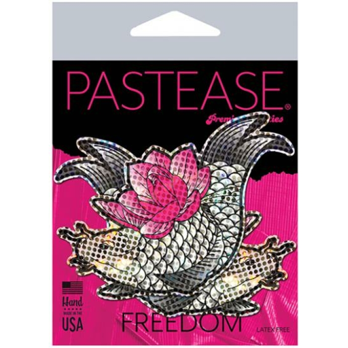 Pastease Diamond Thom Disco Koi Fish & Lotus - Silver O/s - Image 1