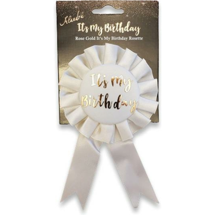It's My Birthday  Badge - Rose Gold - Image 1