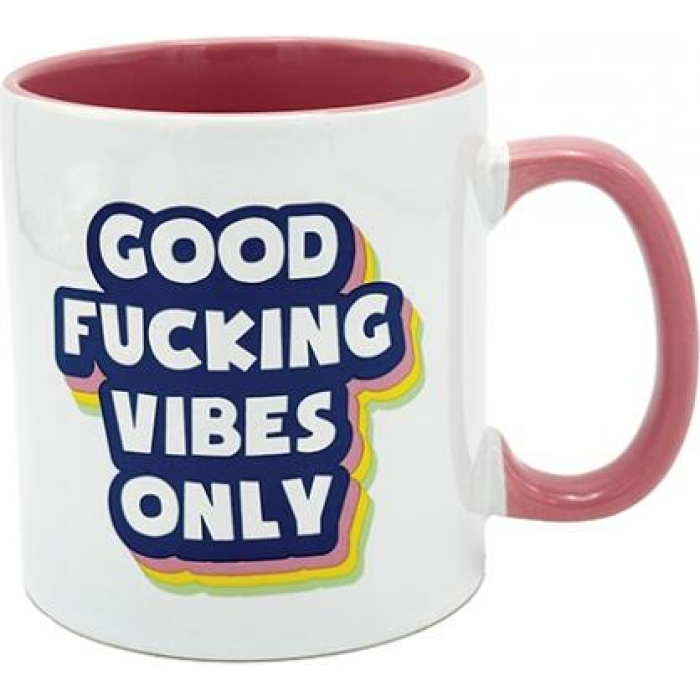 Attitude Mug Good Fucking Vibes Only - 22 Oz - Image 1