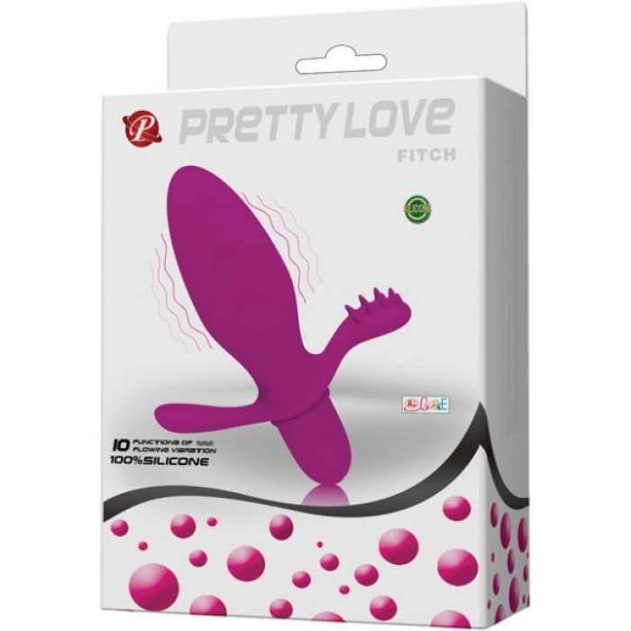 Pretty Love Fitch Anal Vibrator Fuchsia - Image 2