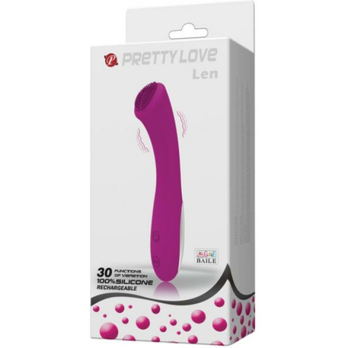 Pretty Love Len Rechargeable Wand 30 Function Purple - Image 1