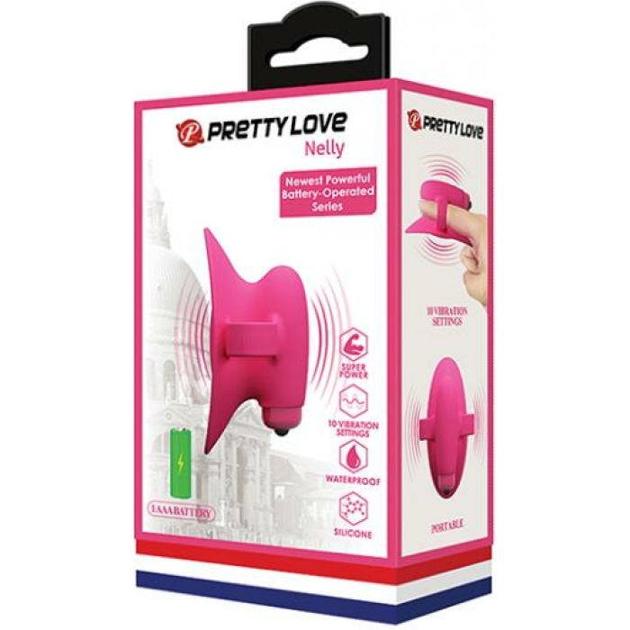 Pretty Love Nelly Finger Battery Vibe - Pink - Image 1
