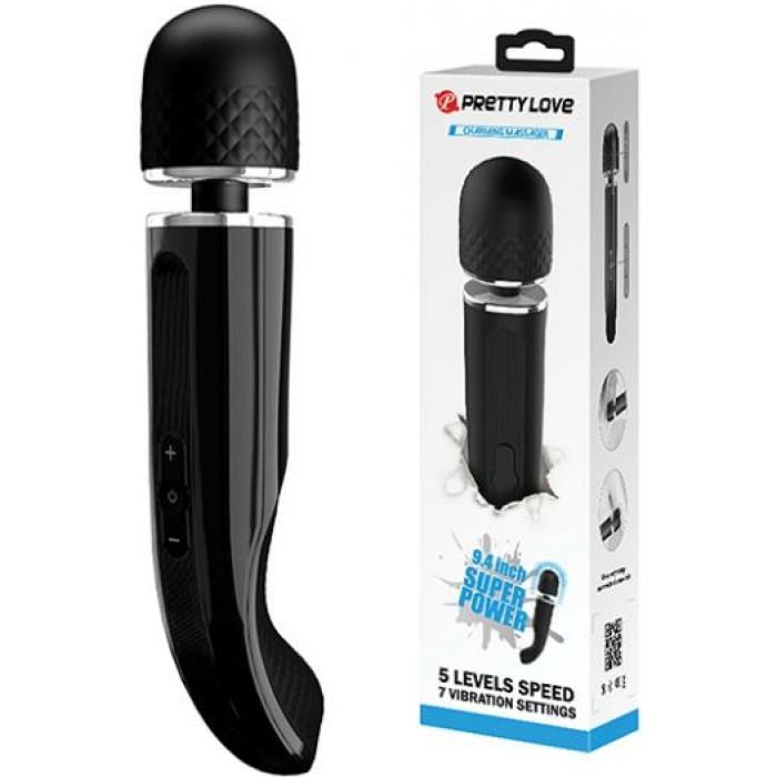 Pretty Love 9.4" Charming Massager - Black - Image 1