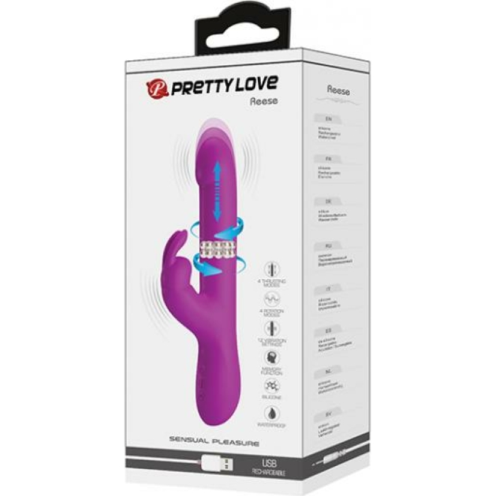 Pretty Love Reese Thrusting Rabbit - Fuchsia - Image 1