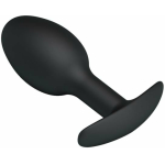 Pretty Love 3.34 inches Silicone Anal Plug with Ball Black - Image 2