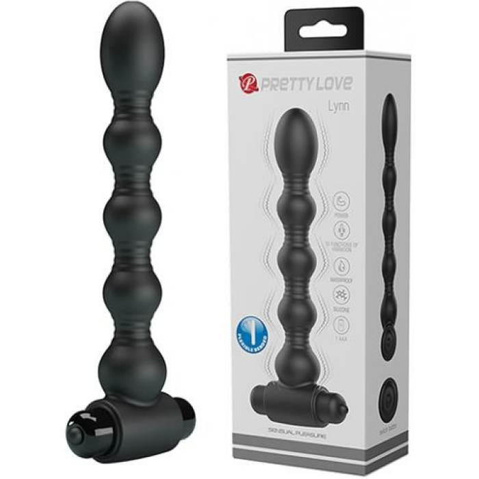 Pretty Love Lynn Vibrating Beads - Black - Image 1