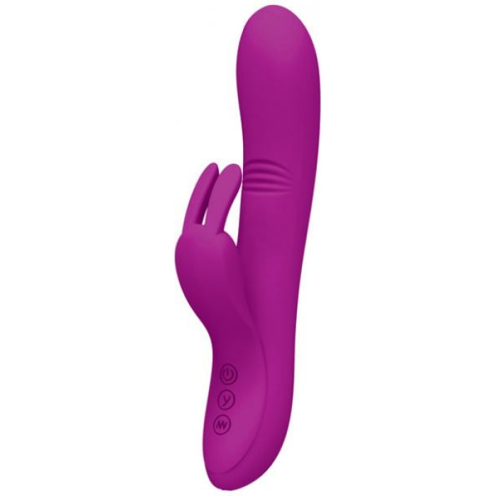 Pretty Love Dylan Bunny Ears Come Hither Rabbit Vibrator Purple - Image 1