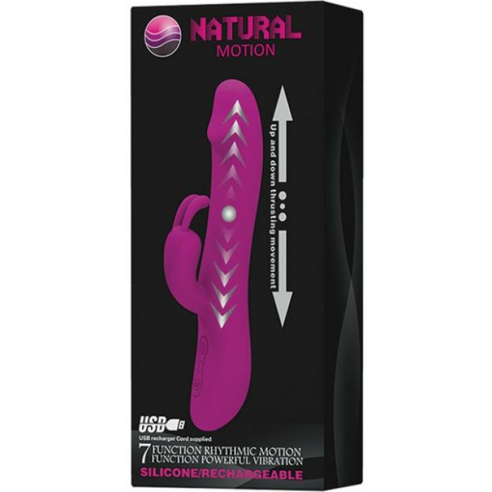 Pretty Love Natural Motion 7 Function Rabbit Silicone Purple - Image 2