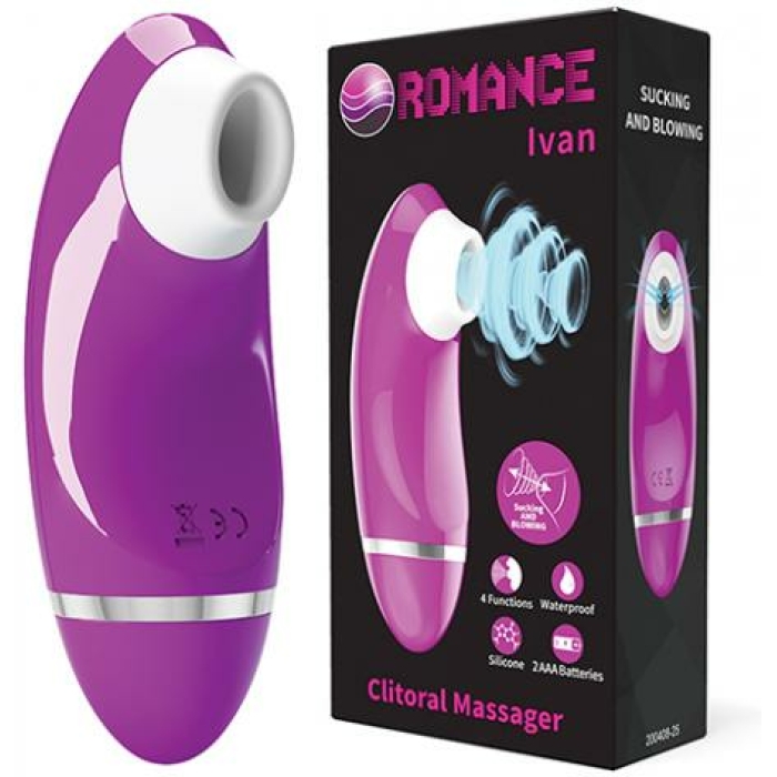 Pretty Love Romance Ivan Sucking Clitoral Massager - Fuchsia - Image 1