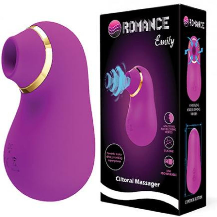 Pretty Love Romance Emily Sucking Clitoral Massager - Fuchsia - Image 1