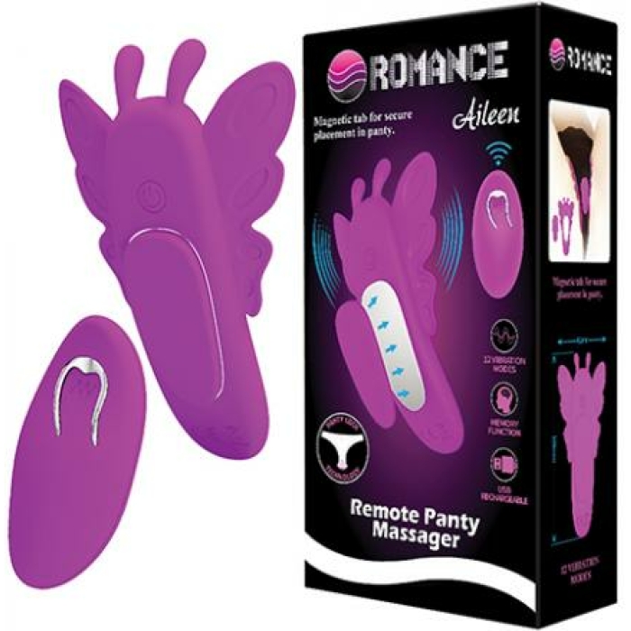 Pretty Love Romance Aileen Magnetic Butterfly Panty Vibe - Fuchsia - Image 1