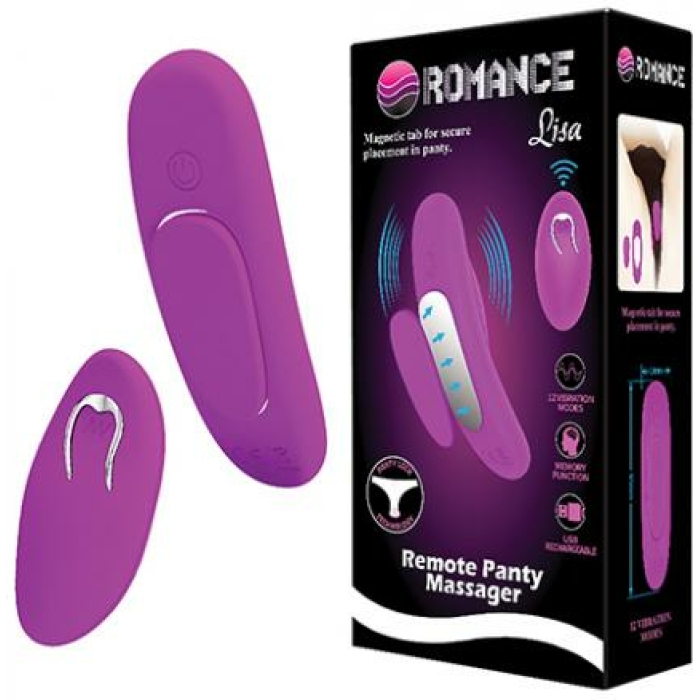 Pretty Love Romance Lisa Magnetic Panty Vibe - Fuchsia - Image 1