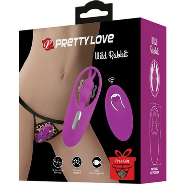 Pretty Love Wild Rabbit Panty Vibe W/free Panty - Fuchsia - Image 1