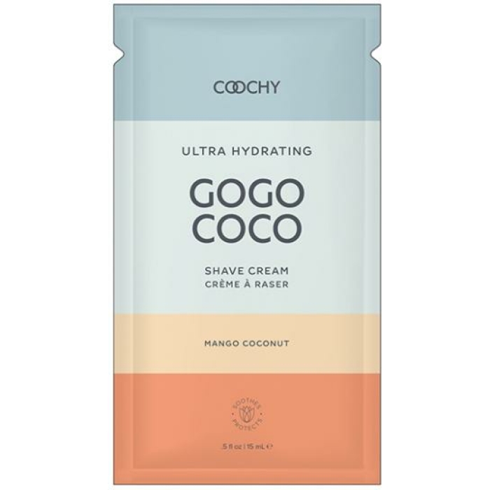 Coochy Ultra Hydrating Shave Cream Foil - .35 Oz Mango Coconut - Image 1