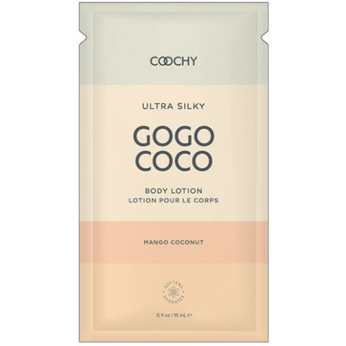 Coochy Ultra Silky Body Lotion Foil - .35 Oz Mango Coconut - Image 1