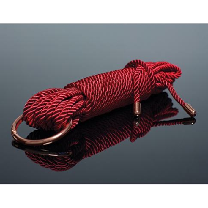 Pleasure Collection Silky Smooth Rope - Red/rose Gold - Image 1
