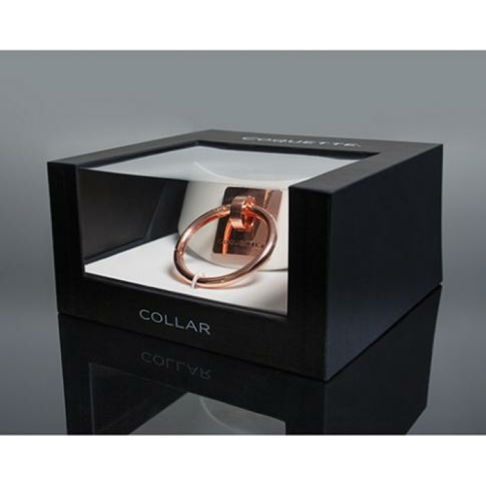 Pleasure Collection Adjustable Collar - White/rose Gold - Image 1