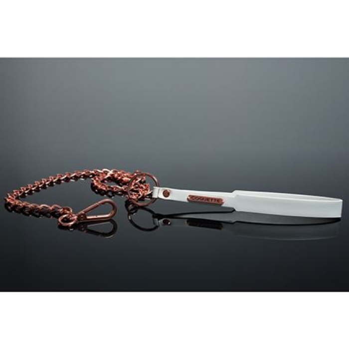 Pleasure Collection Leash - White/rose Gold - Image 1