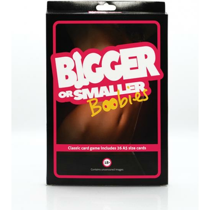 Play Wiv Me Bigger Or Smaller Boobs Card Game - Image 1