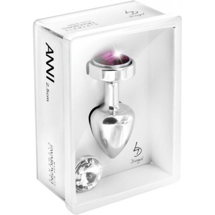 Bling Diogol Anni Butt Plug Magnetic Stone Clear Red - Image 2