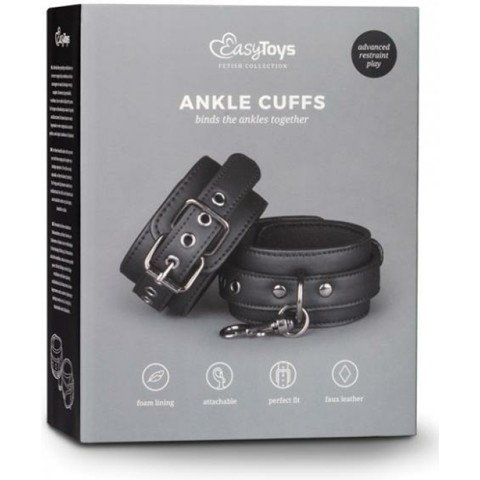 Easy Toys Fetish Ankle Cuffs Black - Image 3