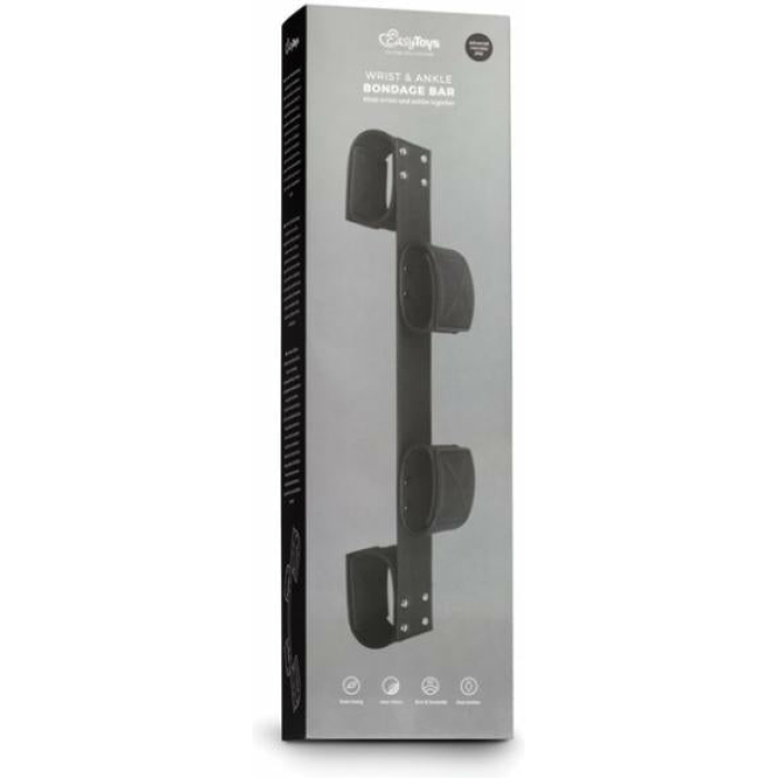 Easy Toys Wrist & Ankle Bondage Bar Black - Image 3