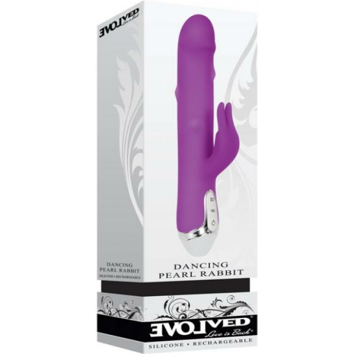Dancing Pearl Rabbit Vibrator Purple - Image 2