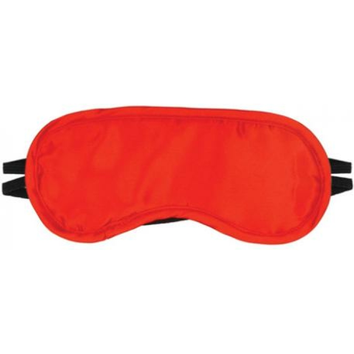 Satin Blindfold 2 Straps O/S Red - Image 1