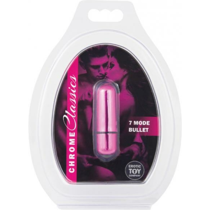 ETC Chrome Classics 7 Mode Bullet Vibrator Pink - Image 2