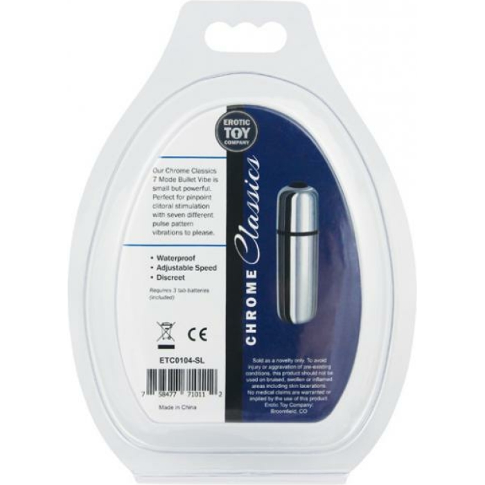 ETC Chrome Classics 7 Mode Bullet Vibrator Silver - Image 3