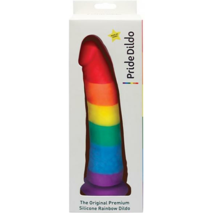 Pride Dildo Realistic Silicone Rainbow - Image 1