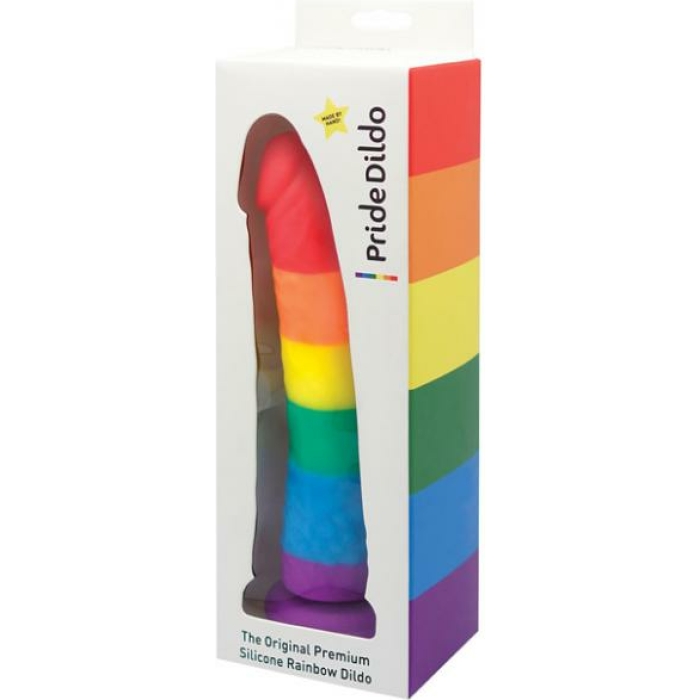 Pride Dildo Realistic Silicone Rainbow - Image 2