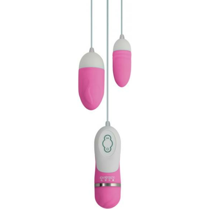 Gigaluv Dual Vibra Bullets - 10 Functions Pink - Image 1