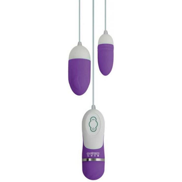Gigaluv Dual Vibra Bullets - 10 Functions Purple - Image 1